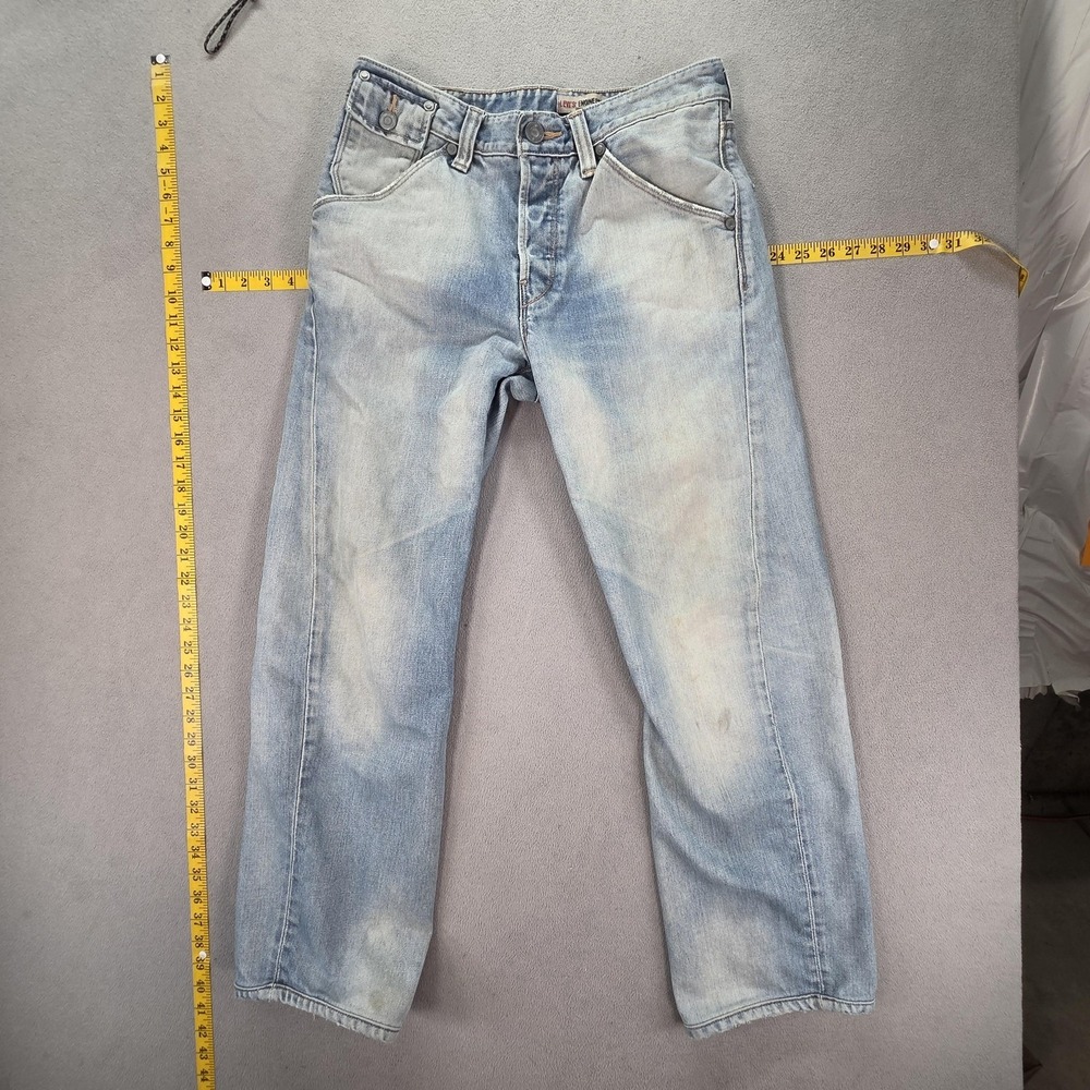 VTG‎ Levis Engineered Jeans Mens 10th Anniversary Altered Hem Twisted Fits 30x29